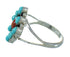 Southwest Silver Turquoise Coral Ring Size 6-1/4 QX73693